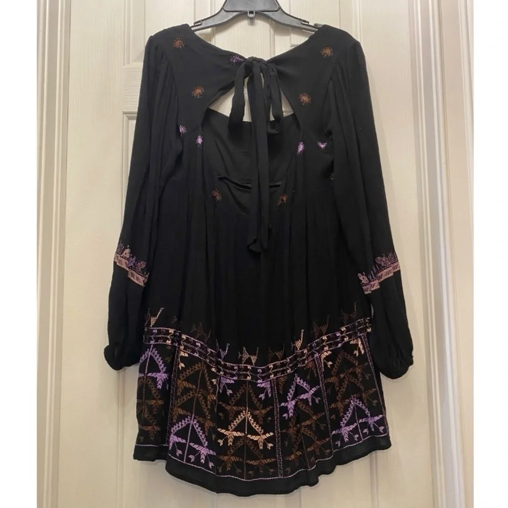 Free People Embroidered Mini Dress